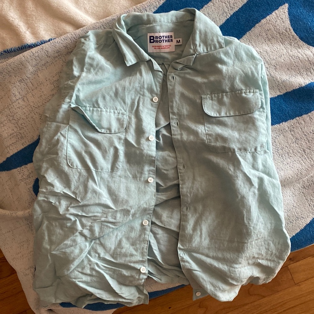 Brother brother camp collar shirt